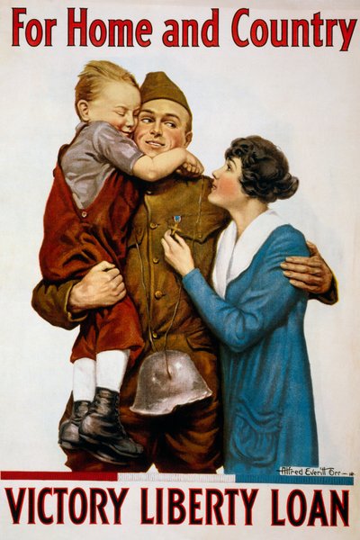 Ev ve Ülke Liberty Kredisi Posteri İçin by American School