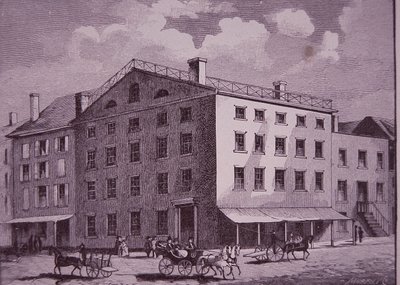 Fraunces Tavern, New York City (gravür) by American School