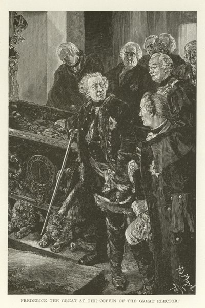 Büyük Seçmenin Tabutunda Büyük Frederick by American School