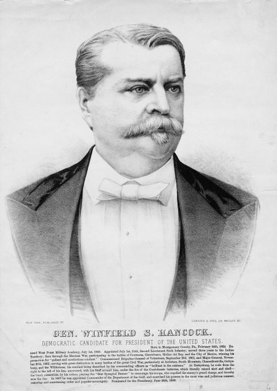Gen. Winfield S. Hancock: Amerika Birleşik Devletleri Başkanı için Demokrat aday, pub. Currier & Ives tarafından, 1880 dolayları by American School