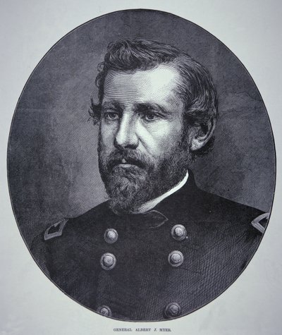 General Albert James Myer (1828-80) (gravür) by American School