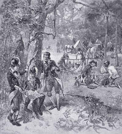 General Francis Marion kampta (lito) by American School