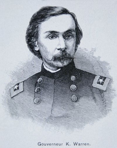 General Gouverneur Kemble Warren (1830-82) (gravür) by American School