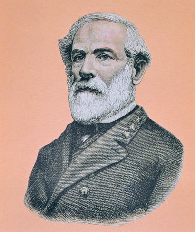General Robert E. Lee (1807-70) (renkli taş) by American School
