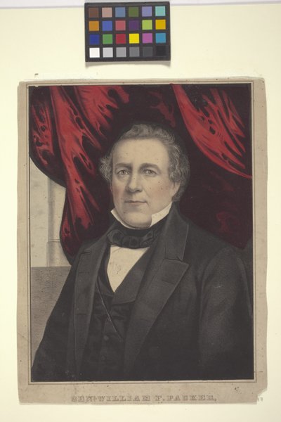 Genl. William F. Packer (elle boyanmış litografi) by American School