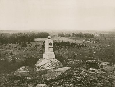 Gettysburg Savaş Alanı (fotogravür) by American School