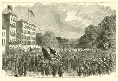 Pennsylvania Bulvarı, Mayıs 1865 ile yürüyen Washington, Shermans gazileri de Büyük inceleme by American School