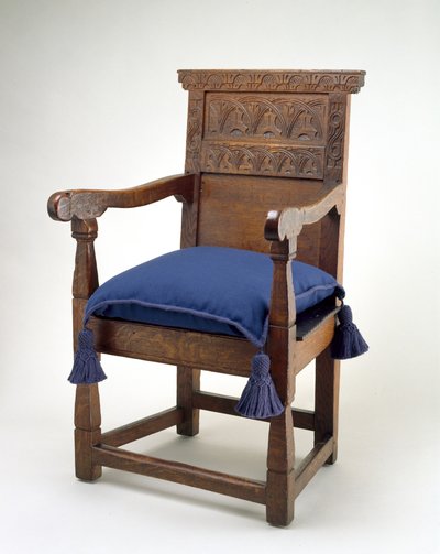 Büyük Sandalye, Essex County, Massachusetts, 1640-85 (beyaz meşe) by American School