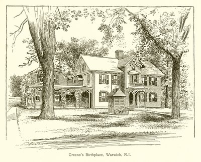 Greenes Doğum Yeri, Warwick, R.I. by American School