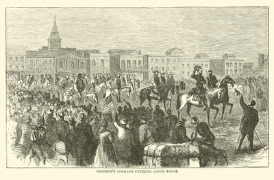 Baton Rouge, Nisan 1863 giren Griersons komut by American School