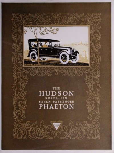 Hudson Süper Altı Yedi Yolcu Phaeton, 1923 by American School