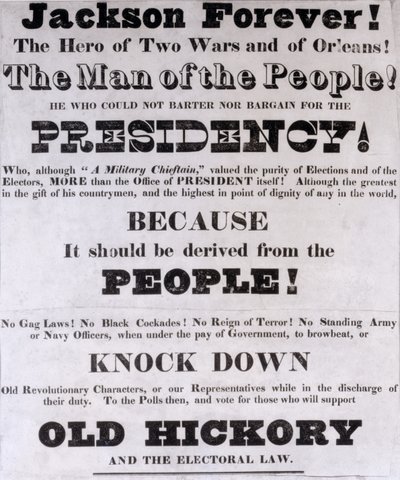 Jackson Forever, Başkanlık Kampanya Posteri by American School
