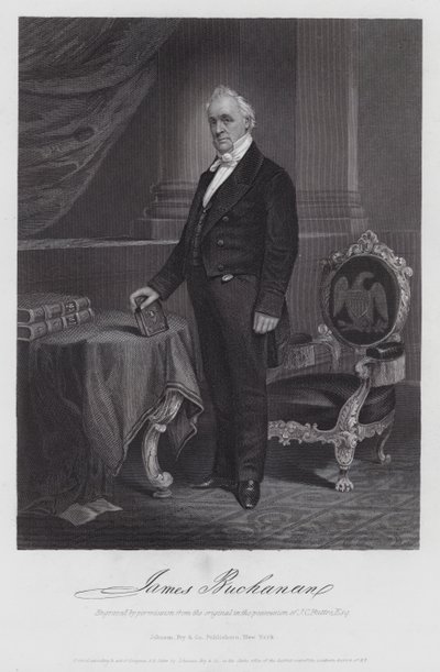 James Buchanan (gravür) by American School