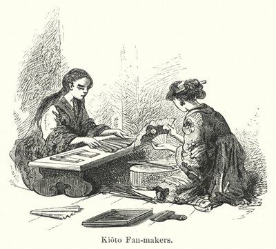 Kioto Fan yapımcıları (gravür) by American School