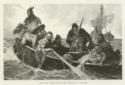 Leif Eric, Vinland Kıyılarını keşfederken by American School
