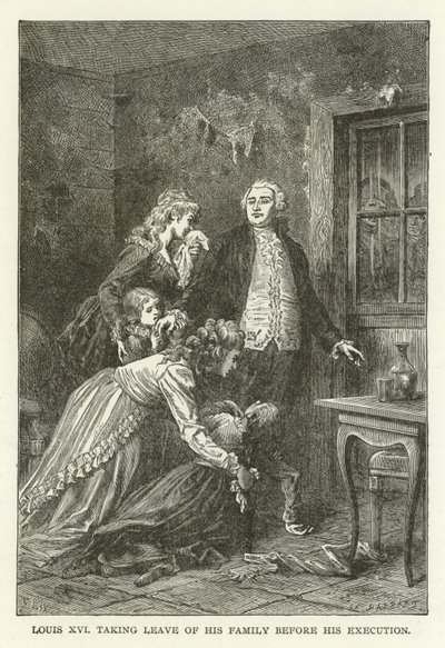 Louis XVI, idamından önce ailesinden ayrıldı by American School