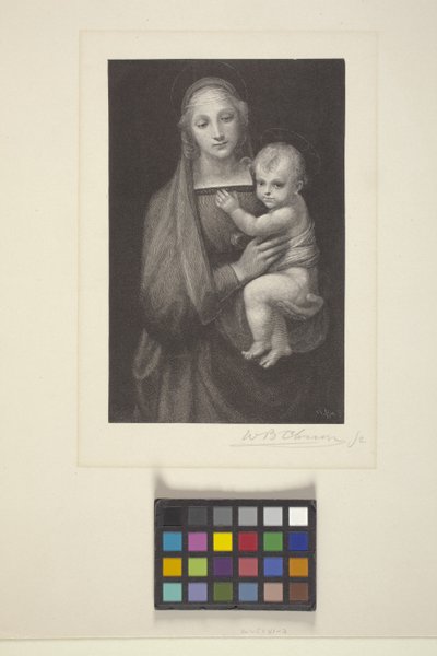 Madonna Del Gran' Duca (ahşap oyma) by American School