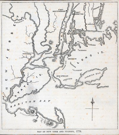 New York ve Çevresi Haritası (lito) by American School