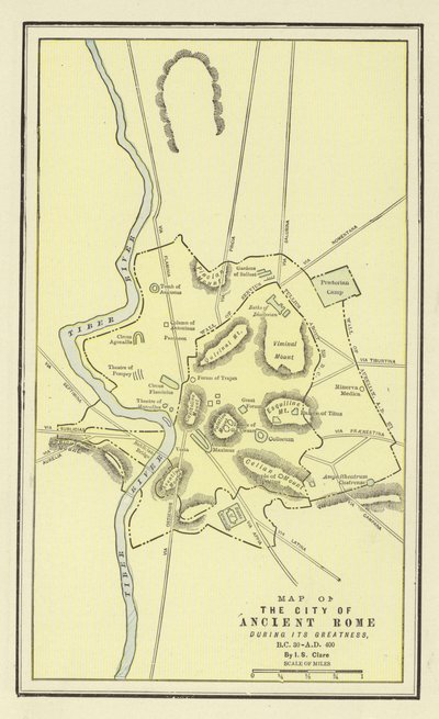 Büyüklüğü sırasında Antik Roma Şehri Haritası, M.Ö. 30-MS 400 by American School