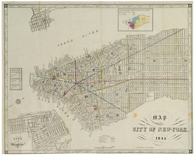 New York Şehri Haritası. by American School