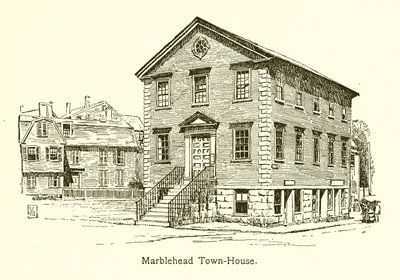 Marblehead Town-House (gravür) by American School