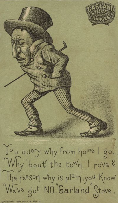 Bastonla yürüyen sefil adam by American School