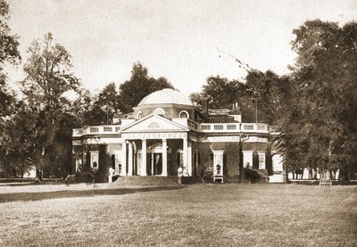 Monticello, Virginia, 1914 (sepya tonlu oyma gravür) by American School