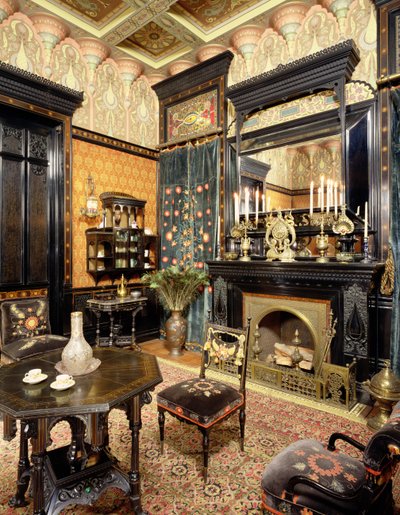 Mağribi Sigara İçme Odası, John D Rockefeller Evi, c.1864-81 by American School