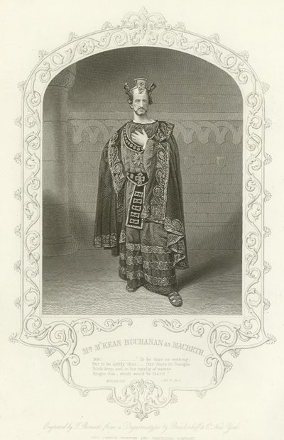 Bay MCKean Buchanan, Macbeth rolünde, III. Perde, sahne i by American School