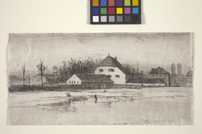 Marsfeld'den Münih (gravür) by American School
