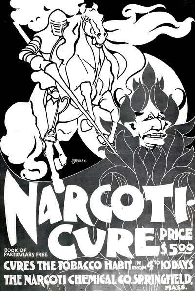 William H. Bradley tarafından tasarlanan Narcotui-Cure, 1895 by American School