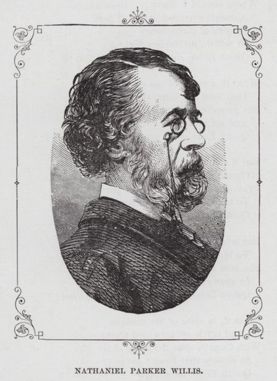Nathaniel Parker Willis (gravür) by American School