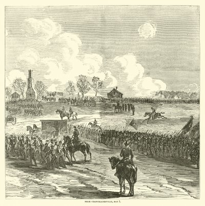 Chancellorsville yakınlarında, 1 Mayıs 1863 by American School