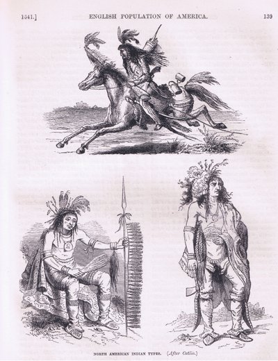 Kuzey Amerika Kızılderili türleri (1640