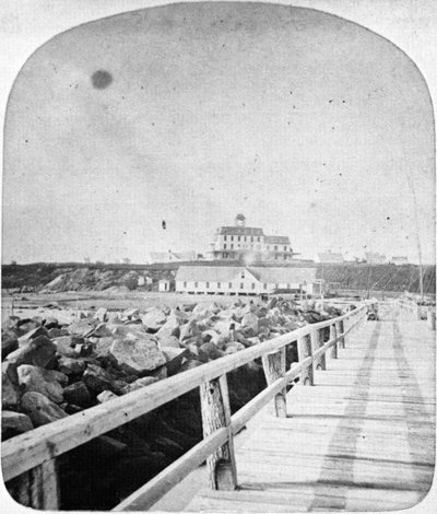 Ocean View Hotel, Block Island, Rhode Island (stereoptik kaydırağı) by American School