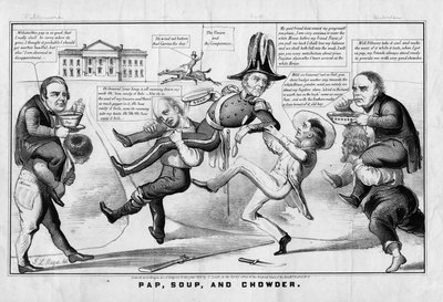 Pap, çorba ve çorba, Currier & Ives tarafından yayınlandı, New York, 1852 by American School