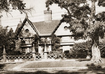 Pickering House, Salem, Massachusetts, 1915 (sepya tonlu oyma gravür) by American School