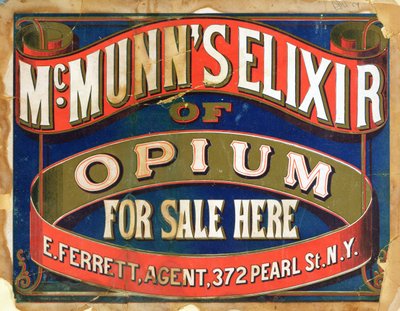 Afiş reklamı McMunns Afyon İksiri by American School