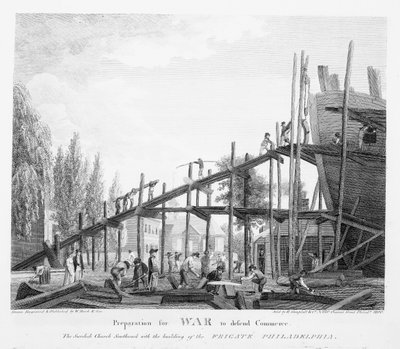 Ticareti savunmak için savaşa hazırlık, 1800 by American School