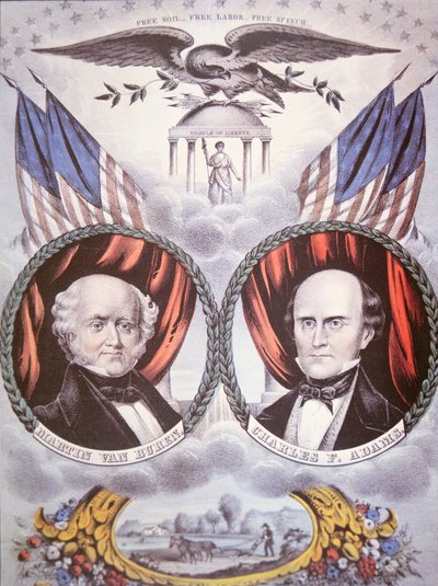 Martin van Buren (1782-1862) ve Charles F. Adams