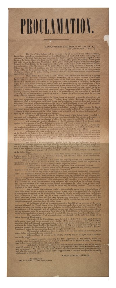 Bildiri, 1 Mayıs 1862 by American School
