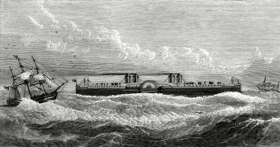 Dover ve Calais arasında önerilen Vapurlu Feribot, Appletons Journal