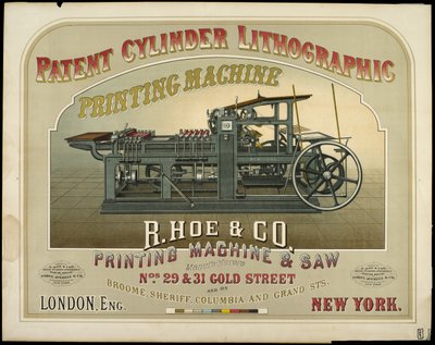 R. Hoe & Co. Baskı Makinesi ve Testere Üreticileri by American School