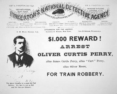 Pinkerton Ulusal Dedektiflik Bürosu tarafından yayınlanan Oliver Perry