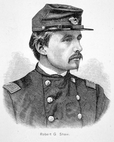 Robert Gould Shaw (1837-63) (gravür) by American School