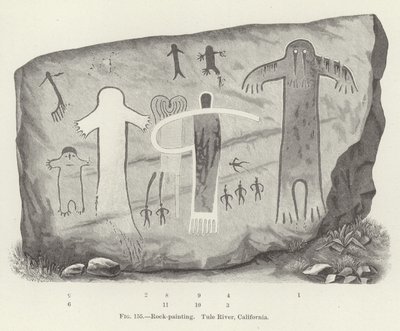 Kaya resmi, Tule Nehri, California by American School