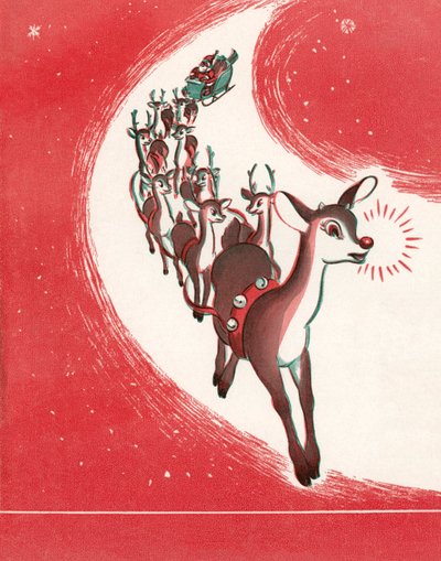 Kırmızı Burunlu Ren Geyiği Rudolph Noel Baba