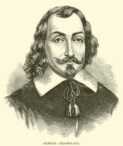 Samuel Champlain (gravür) by American School