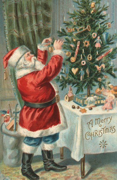 Noel Baba Noel Ağacı Süslemek by American School
