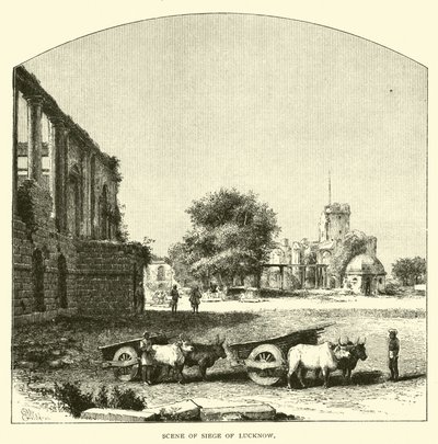 Lucknow Kuşatması Sahnesi by American School